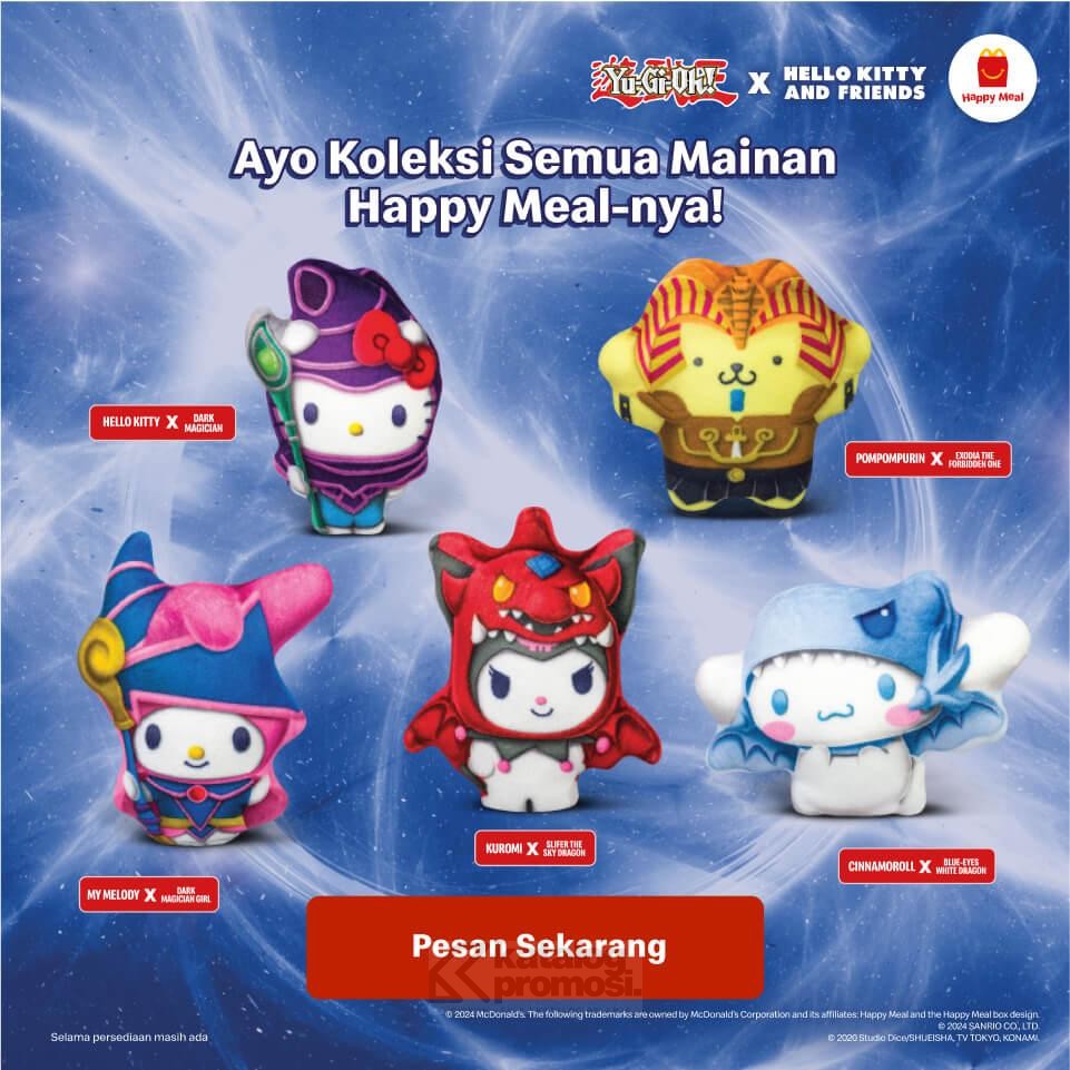 Promo MCDONALDS HAPPY MEALS seri Yu-Gi-Oh! x Hello Kitty and Friends