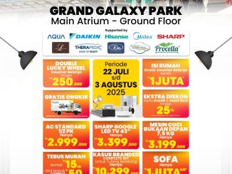 vent COURTS Exhibition di Grand Galaxy Park diskon hingga 25% dan voucher Rp1 juta