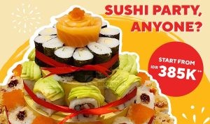 Promo Genki Sushi - Sushi Party Harga mulai dari Rp 385.000*