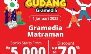 Promo Gramedia Matraman Buka Gudang Diskon hingga 70%