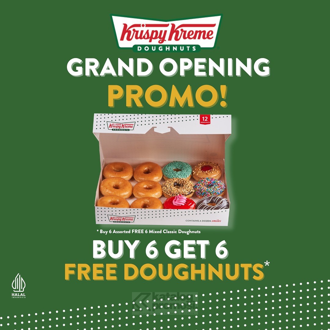 Promo Krispy Kreme Pop-Up Booth Grand Metropolitan Mall Bekasi Beli 6 Gratis 6!