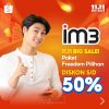 im3 Spesial di Shopee 11.11 Big Sale Paket Freedom Pilihan Diskon hingga 50%