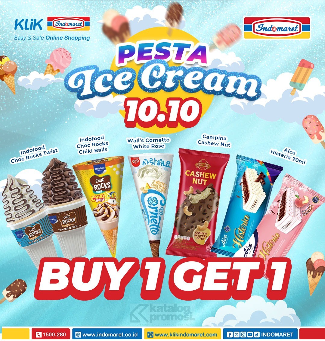 Promo Indomaret 10.10 Pesta Es Krim Beli 1 Gratis 1