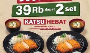 Promo Katsunyaka Duo Hebat! Harga Spesial 2 Set Katsu Hebat hanya Rp. 39Rb