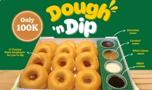 Promo Krispy Kreme – BARU! Dough ‘n Dip Hanya Rp100.000