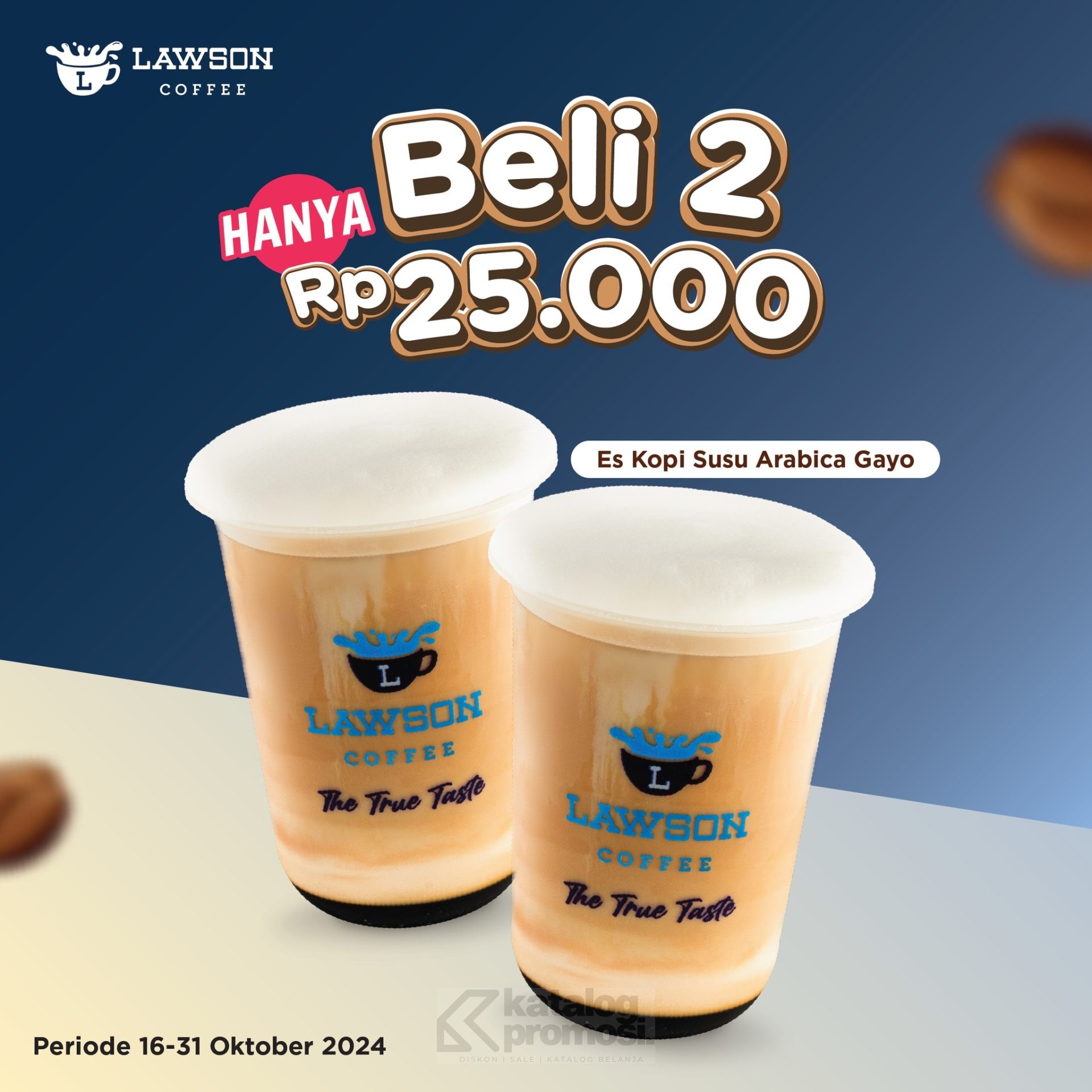 Promo LAWSON BELI 2 KOPI SUSU ARABICA GAYO cuma Rp. 25RIBU