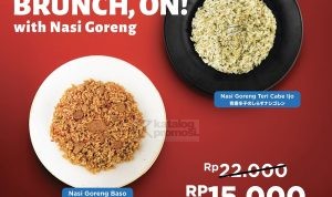 Promo LAWSON BRUNCH, ON! Harga Spesial Nasi Goreng Baso/Nasi Goreng Teri Cabe Ijo cuma Rp. 15.000