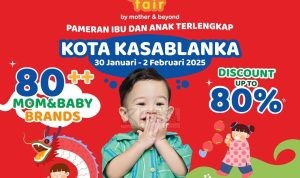 MB Fair Jakarta 2025: Diskon hingga 80% dari brand kesayangan moms & dads. Catat tanggalnya, 30 Januari - 2 Februari di Kota Kasablanka!