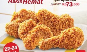 Promo McDonald's Makin Banyak Makin Hemat Paket 4 atau 6 pcs Ayam McD mulai Rp49.545