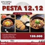 Promo Gyu Katsu Nikaido Pesta 12.12 - Paket Spesial hanya Rp. 120.000*