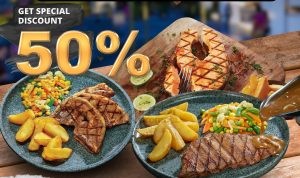 Promo Grand Opening Abuba Steak Kota Wisata, Diskon 50% untuk Steak