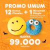 Promo DUNKIN DONUTS - PAKET 12 DONUT + 1 MINUMAN cuma Rp. 99.000*