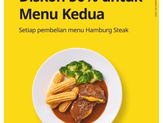 Promo IKEA Rabu Seru diskon 50% menu kedua Hamburg Steak berlaku setiap Rabu