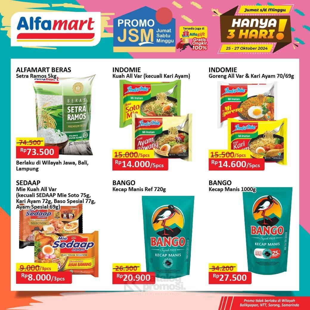 Katalog Promo JSM Alfamart Sabtu 26 Oktober 2024: Minyak Goreng Murah Mulai dari Rp 34.900