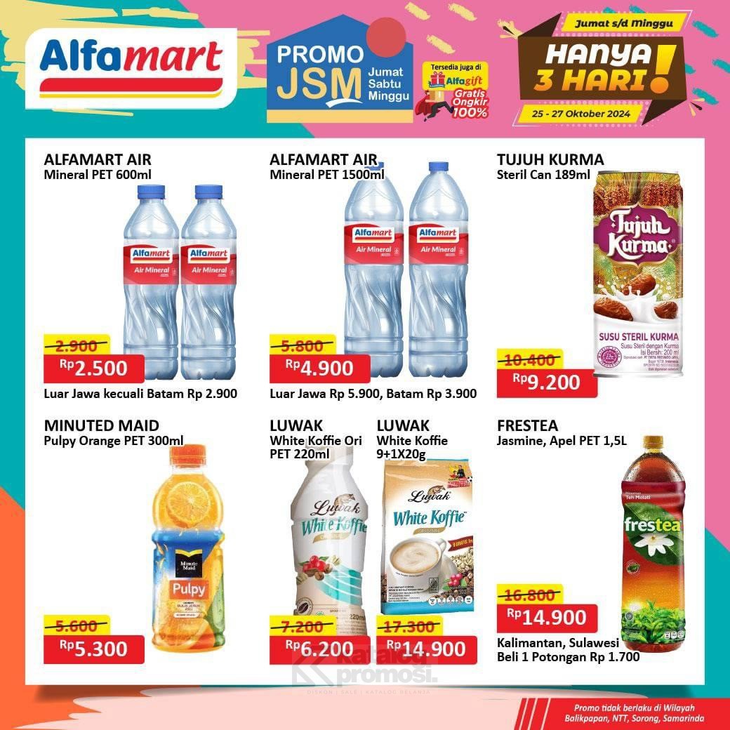 Katalog Promo JSM Alfamart Sabtu 26 Oktober 2024: Minyak Goreng Murah Mulai dari Rp 34.900