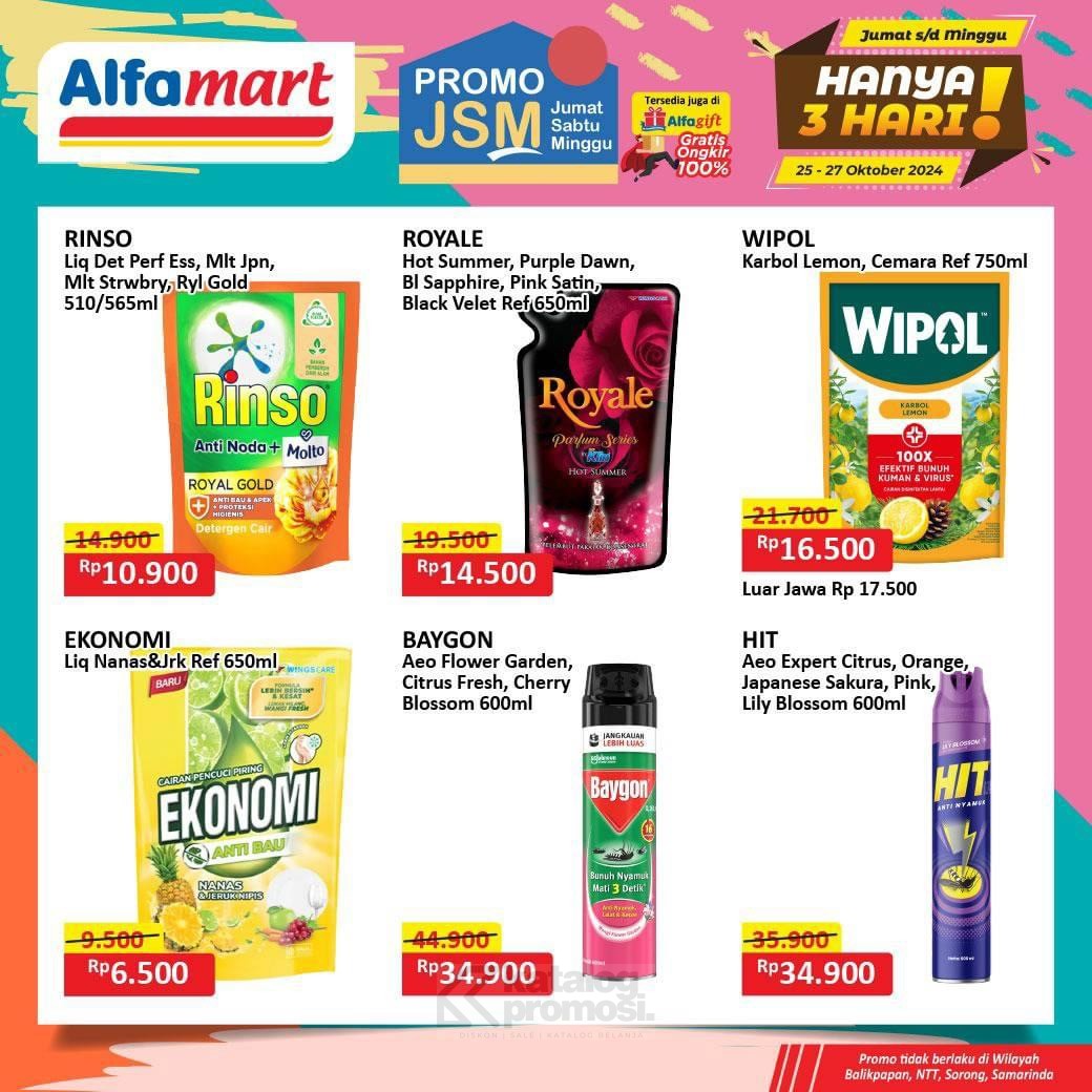 Katalog Promo JSM Alfamart Sabtu 26 Oktober 2024: Minyak Goreng Murah Mulai dari Rp 34.900