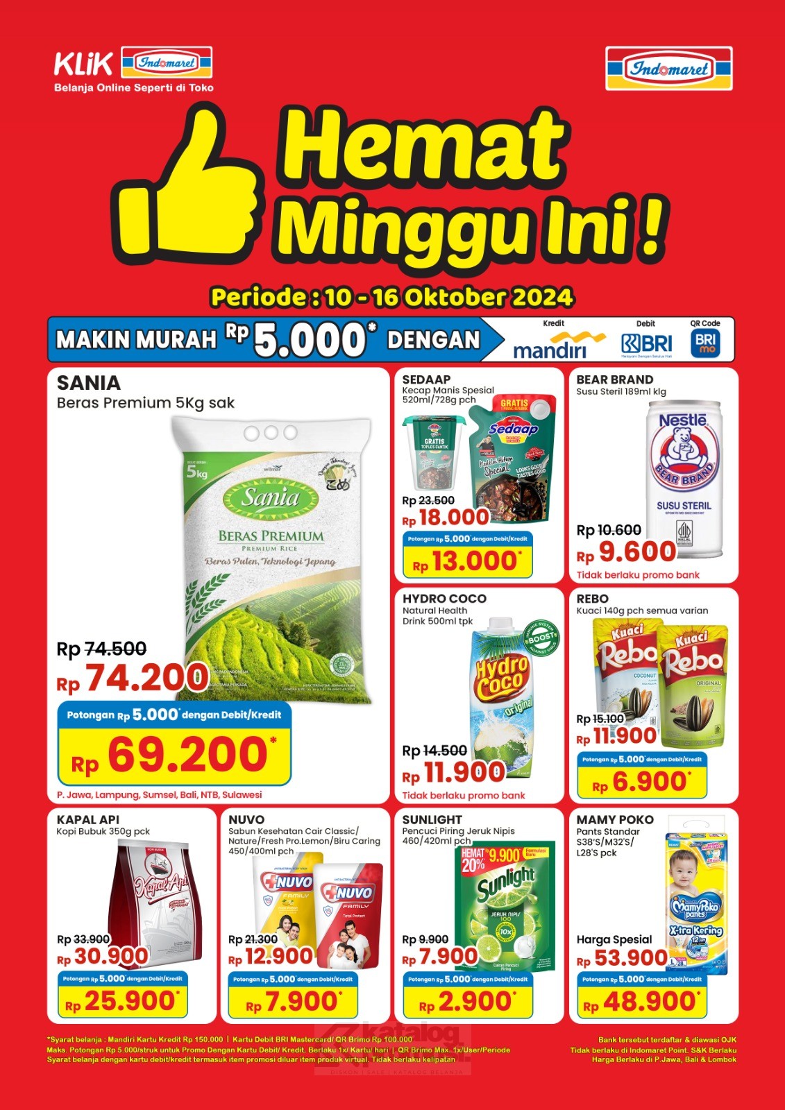 Katalog Promo Indomaret Sampai 16 Oktober 2024 Minyak Goreng Murah 2L Mulai dari Rp28.500 Saja