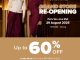 Promo Max Fashions Paris Van Java Grand Re-Opening diskon hingga 60% dengan voucher Rp50.000 dan lucky draw
