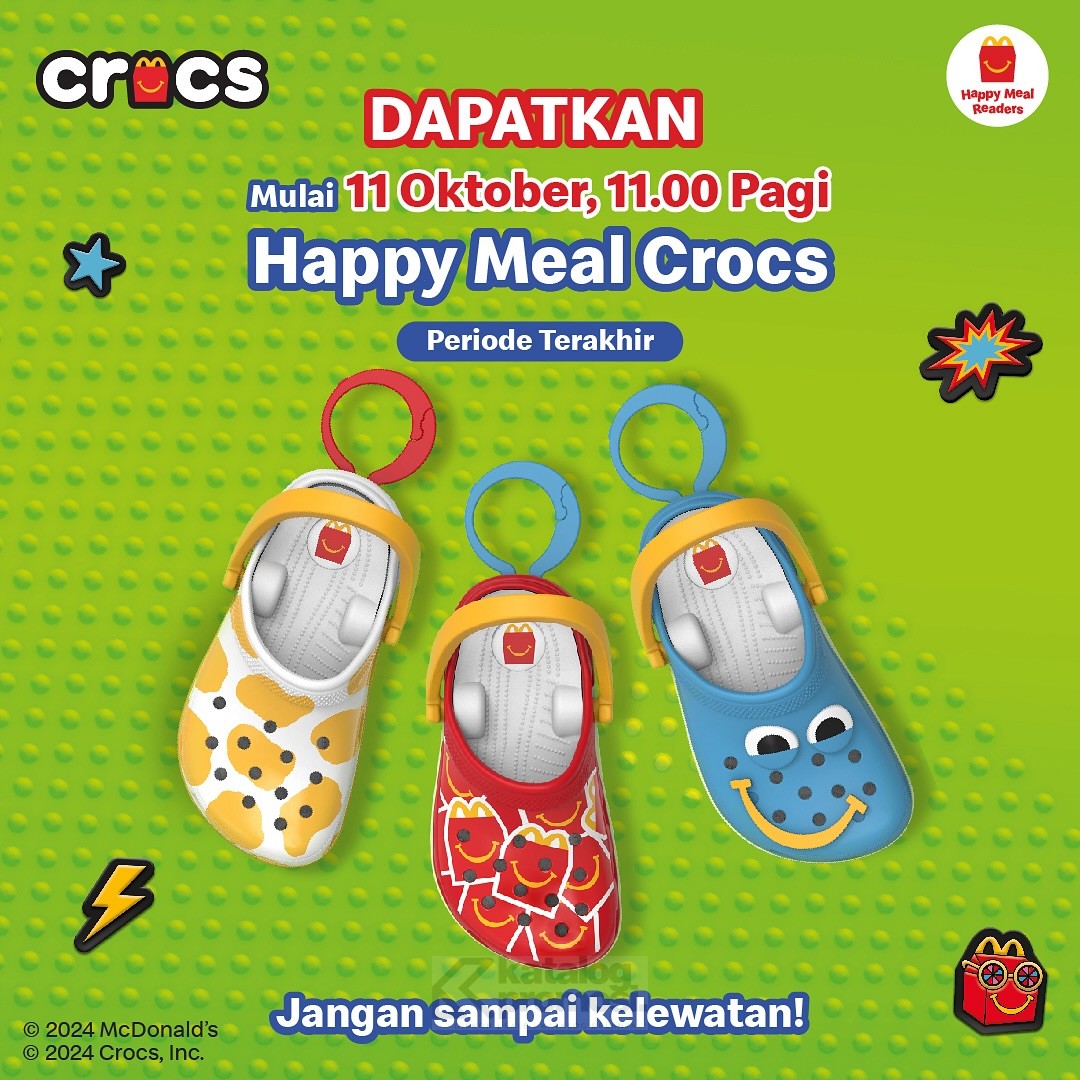 Promo MCDONALDS HAPPY MEALS CROCS PERIODE 3