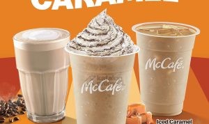 ☕ McCafe Caramel Latte Series ✨ Rasakan kemewahan cita rasa karamel dalam setiap tegukan menu favorit McCafe: Hot Caramel Latte Iced Caramel Latte Caramel Latte Frappe Cocok untuk menemani momen spesialmu, tersedia hingga 25 Februari 2025 di McCafe counter di restoran McDonald's. 📌 Cara Pemesanan: Nikmati langsung di McCafe terdekat. Pesan melalui McDelivery. Tersedia di aplikasi GrabFood, GoFood, ShopeeFood, dan MaximFood. Syarat dan Ketentuan Menu hanya tersedia di restoran McDonald’s dengan McCafe counter. Promo berlaku hingga 25 Februari 2025. Tersedia untuk dine-in, takeaway, dan pesan-antar melalui platform yang tersedia. Temani harimu dengan kemewahan rasa karamel dari McCafe. Yuk, pesan sekarang dan nikmati momen santaimu!