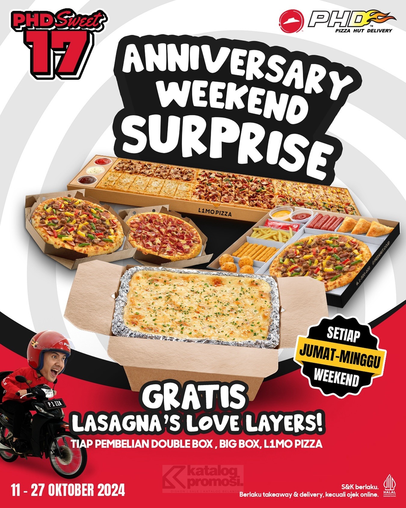 Promo PHD SWEET 17 GRATIS Lasagna’s Love Layers