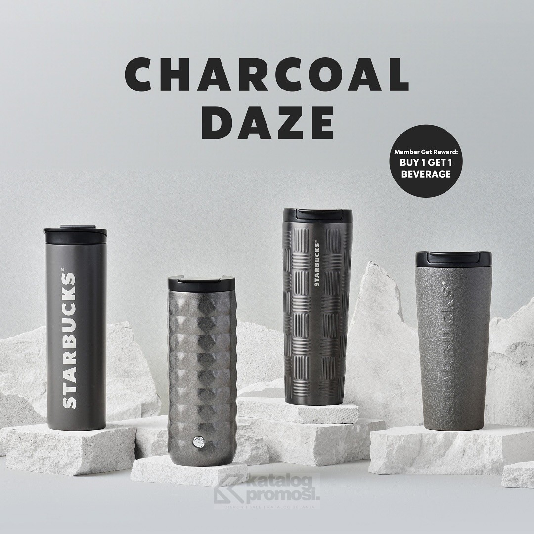 Promo Starbucks The Charcoal Daze Merchandise Collection