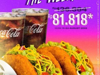 Promo Taco Bell 80th Independence Day Unwrap the Week Rp. 81.818 berlaku 11–24 Agustus 2025 di seluruh gerai Taco Bell Indonesia.
