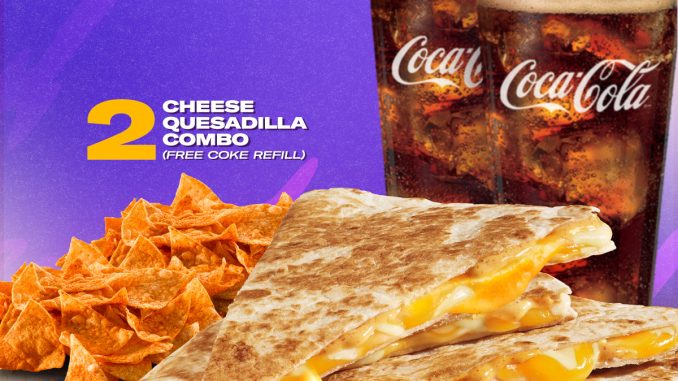Promo Taco Bell Customer Day 2 Cheese Quesadilla Combo Rp65.454 free Coke refill berlaku 4–11 September 2025 di seluruh outlet Indonesia