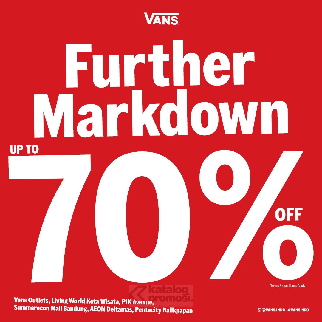 PROMO VANS Weekend Sale Further Markdown up to 70% off