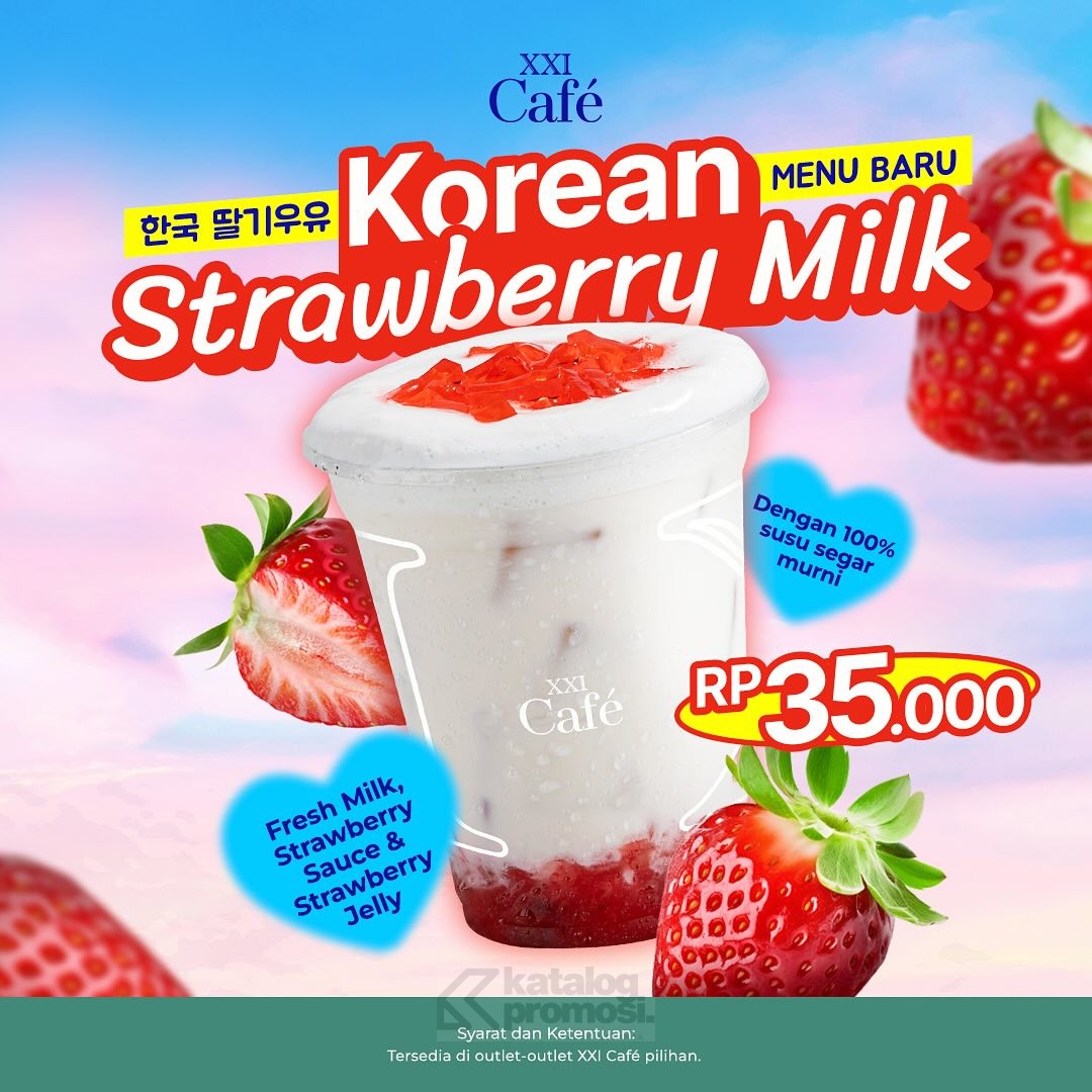 Promo XXI Cafe Varian Minuman Baru mulai Rp 35.000