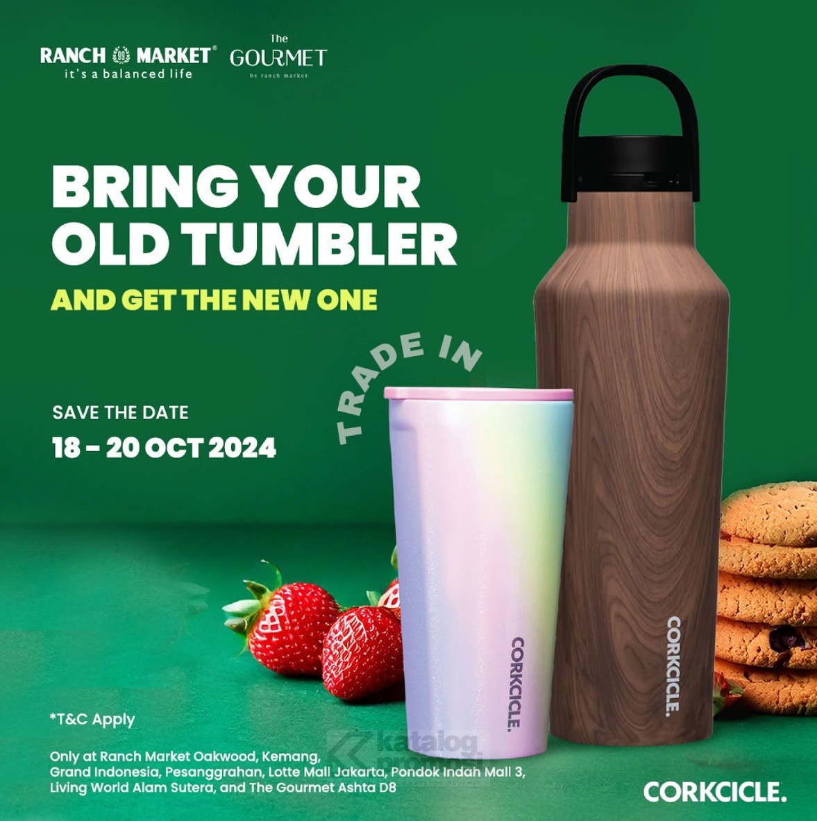 Promo trade in tumbler di Ranch market & The Gourmet