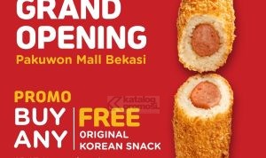 Promo Grand Opening Pakuwon Mall Bekasi Beli Buy Any Get Free Original Korean Snack