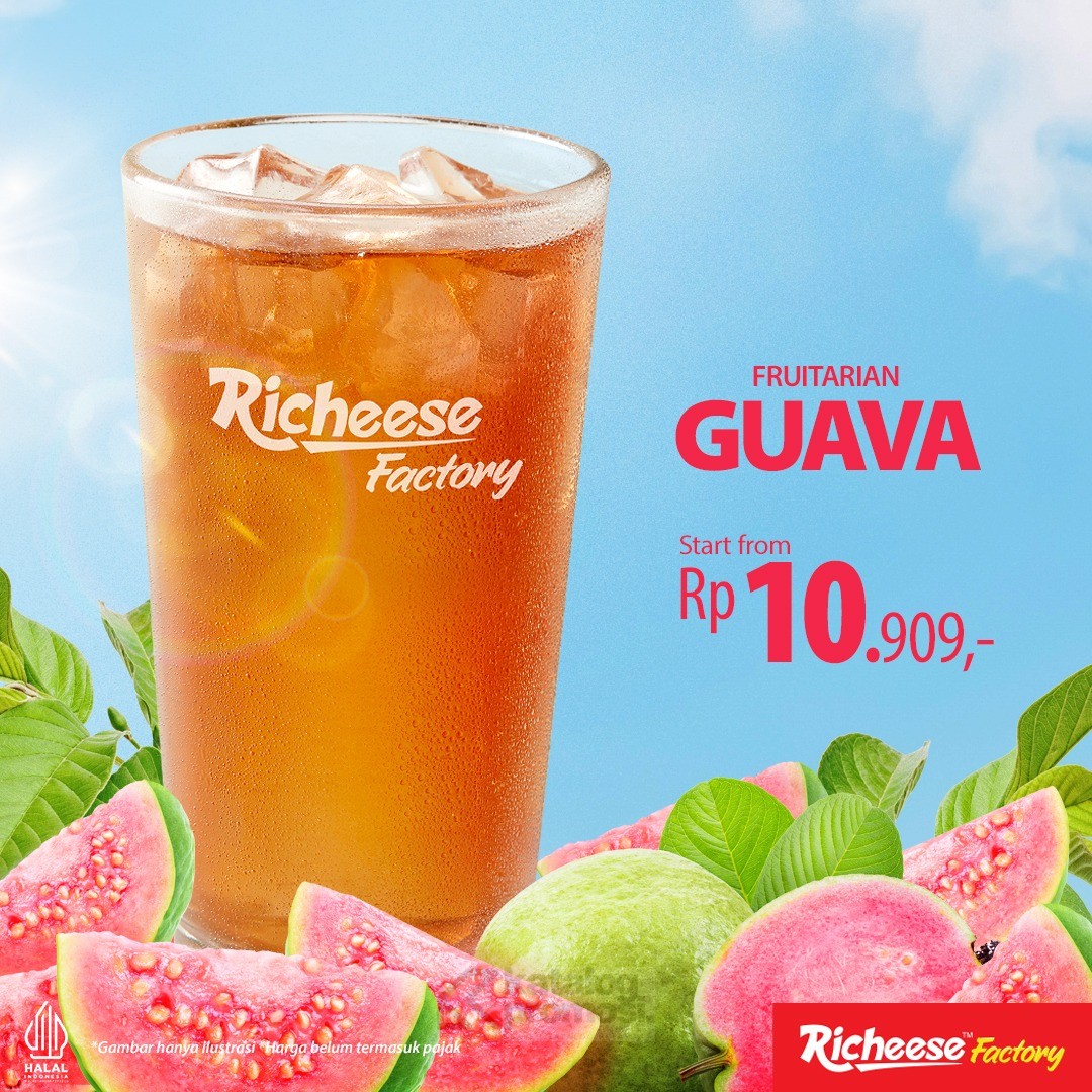 Promo Richeese Factory Fruitarian Guava Mulai Rp10.909!