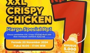 Promo SHIHLIN BANK SAQU! HARGA SPESIAL XXL Crispy Chicken cuma Rp. 1,-