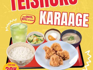 Promo Sukiya Paket Teishoku Karaage mulai Rp 39K