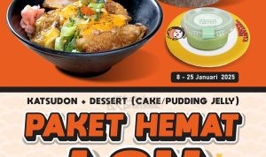 Promo SUSHI KUN PAKET HEMAT Menu Katsudon dan dessert cuma 49K Aja*