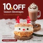 Promo Tous Les Jours Holiday Treats: Diskon Rp10.000 untuk Season Beverages