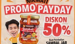 Promo YOSHINOYA PAYDAY - DISKON 50% untuk SAMBAL JAR KEDUA*