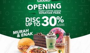 Promo Point Coffee Grand Opening outlet Gedhe Senayan Park Diskon Hingga 30%