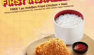 Promo HokBen First Installer Gratis Fried Chicken + Nasi