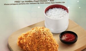 Promo HokBen First Installer Gratis Fried Chicken + Nasi