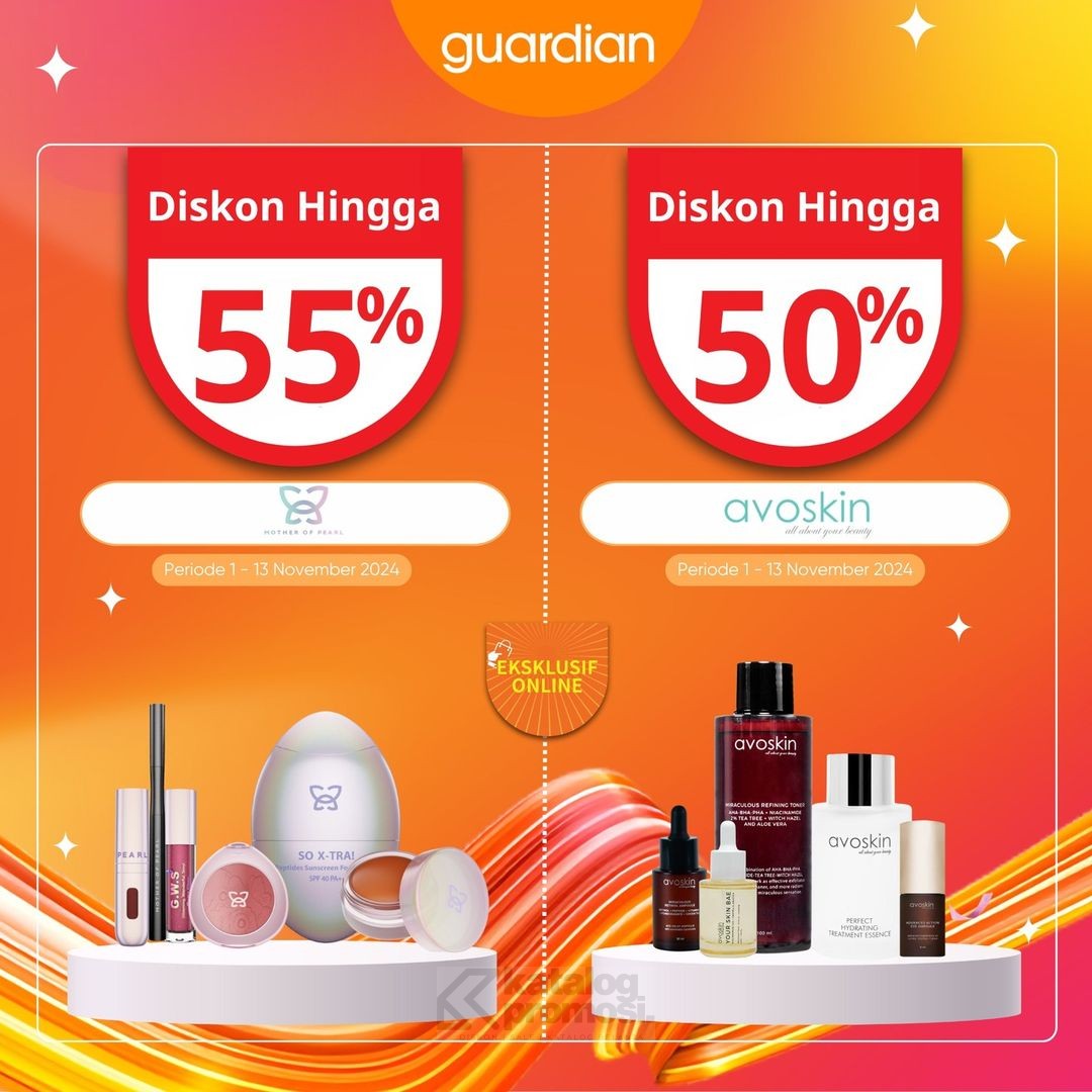 Guardian 11.11 Save More Glow More Diskon hingga 55%