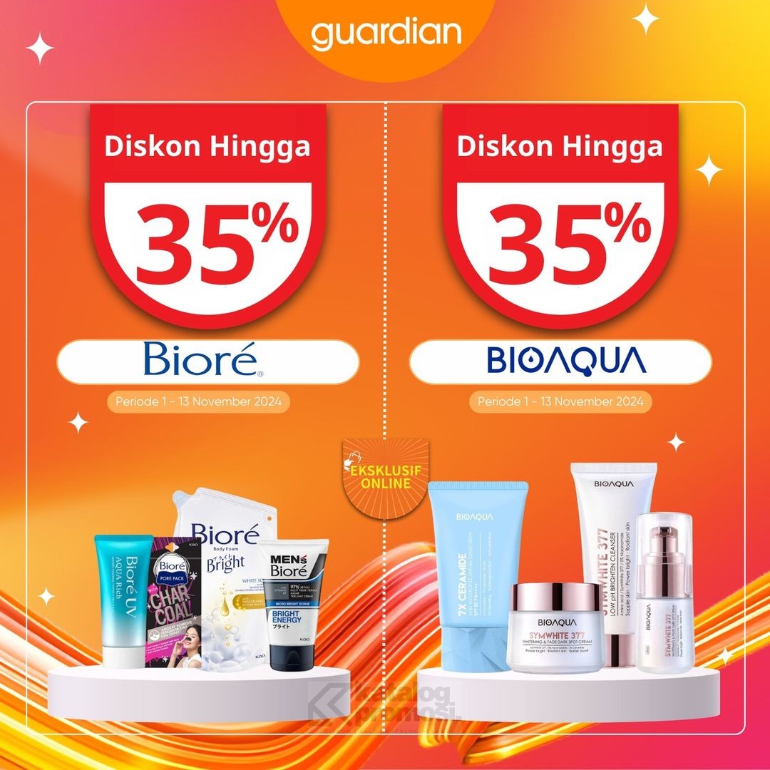 Guardian 11.11 Save More Glow More Diskon hingga 55%