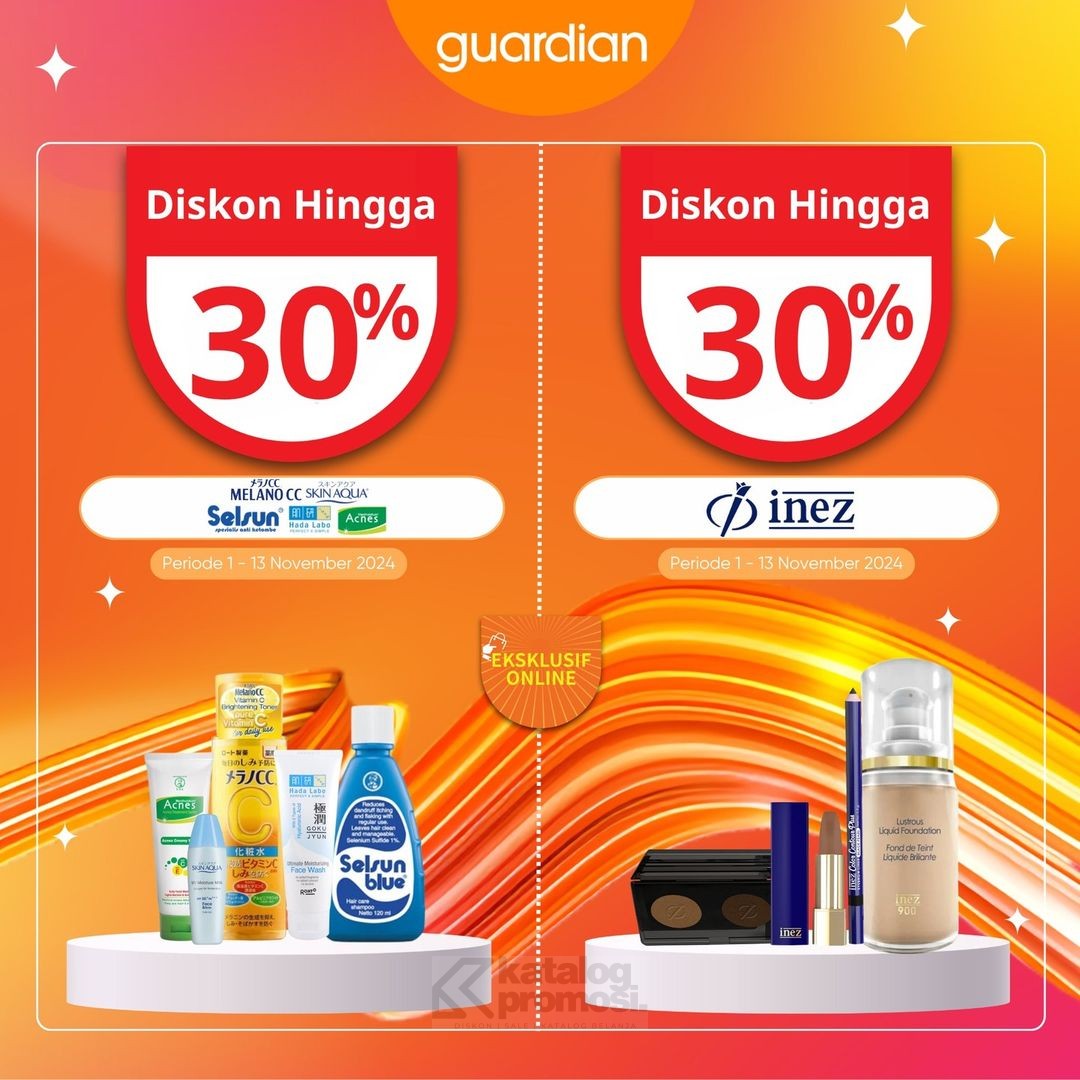 Guardian 11.11 Save More Glow More Diskon hingga 55% 