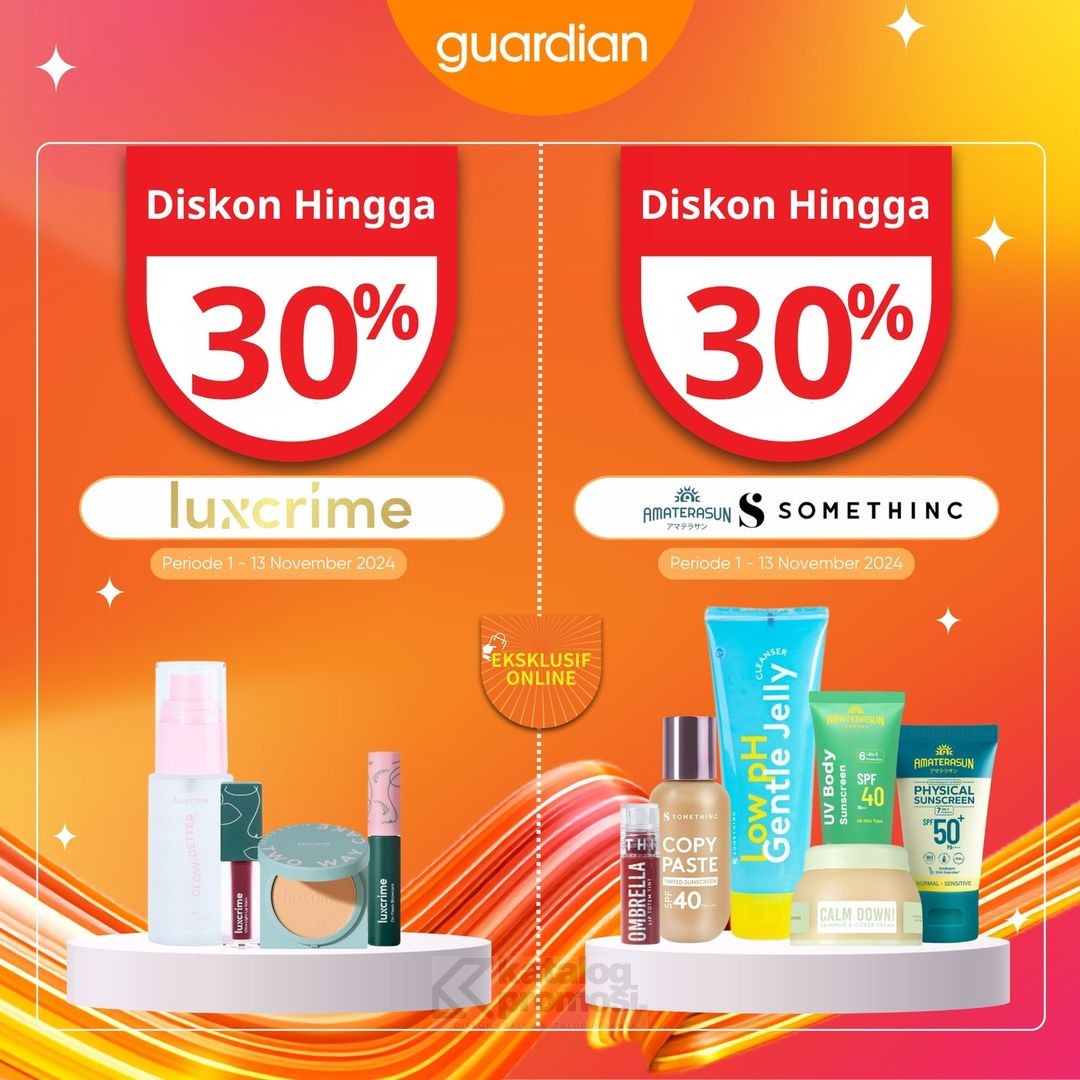 Guardian 11.11 Save More Glow More Diskon hingga 55% 