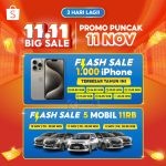 PROMO PUNCAK 11 NOVEMBER Shopee 11.11 Big Sale 3 HARI LAGI!