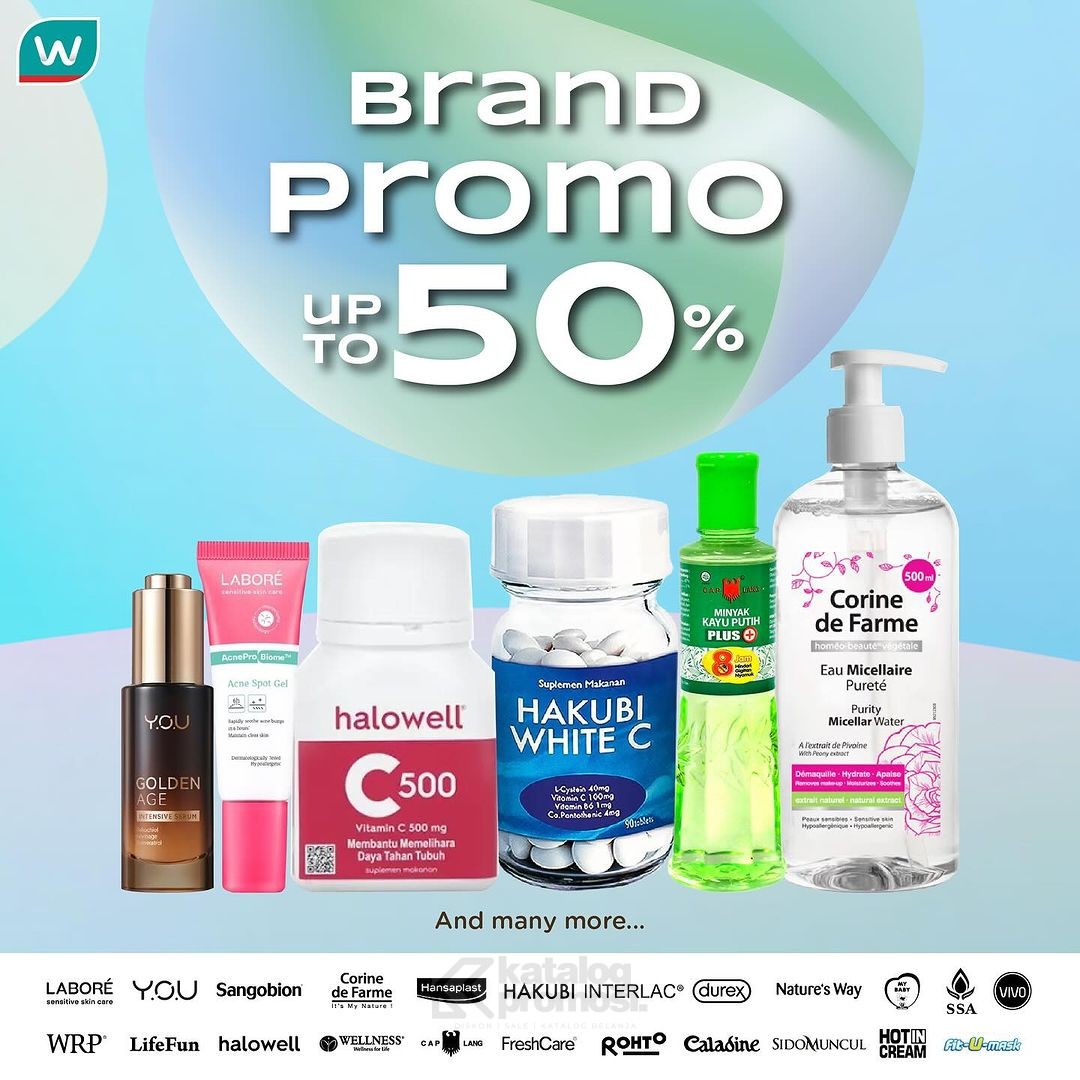 WATSONS GET ACTIVE! Lebih Dari 5000 Produk Diskon (Offline dan Online)