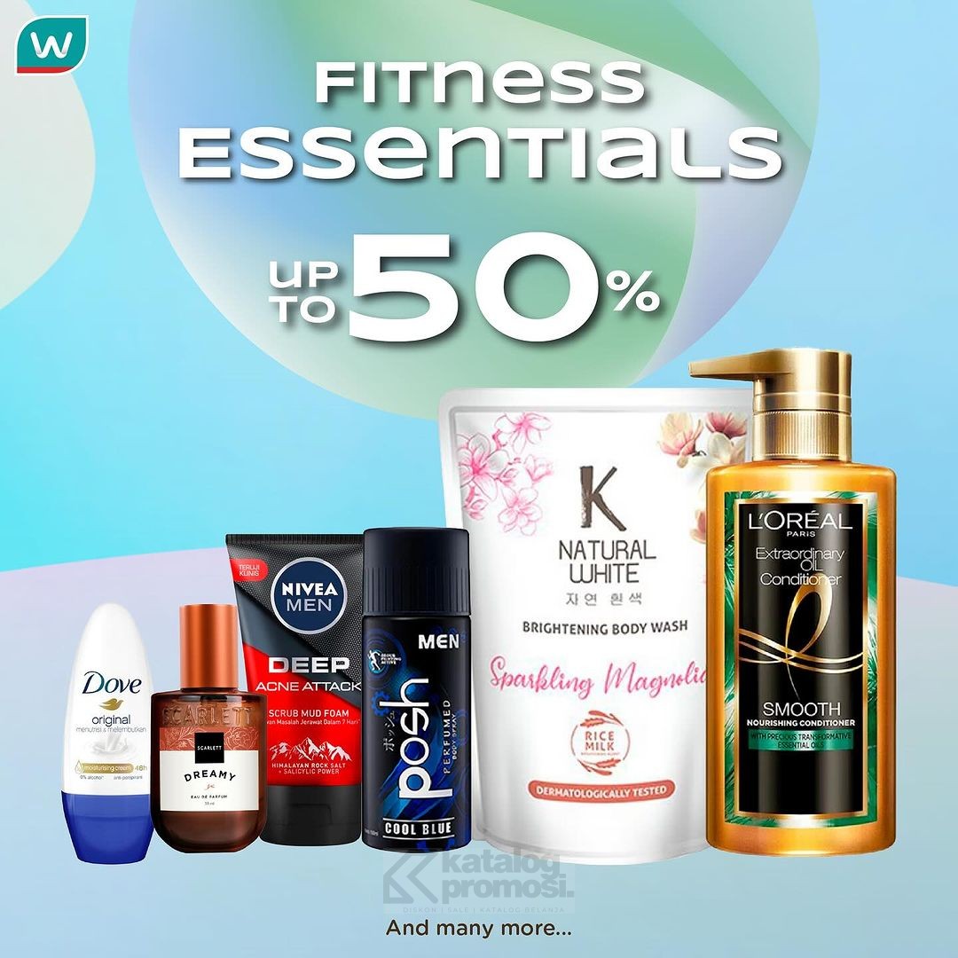 WATSONS GET ACTIVE! Lebih Dari 5000 Produk Diskon (Offline dan Online)