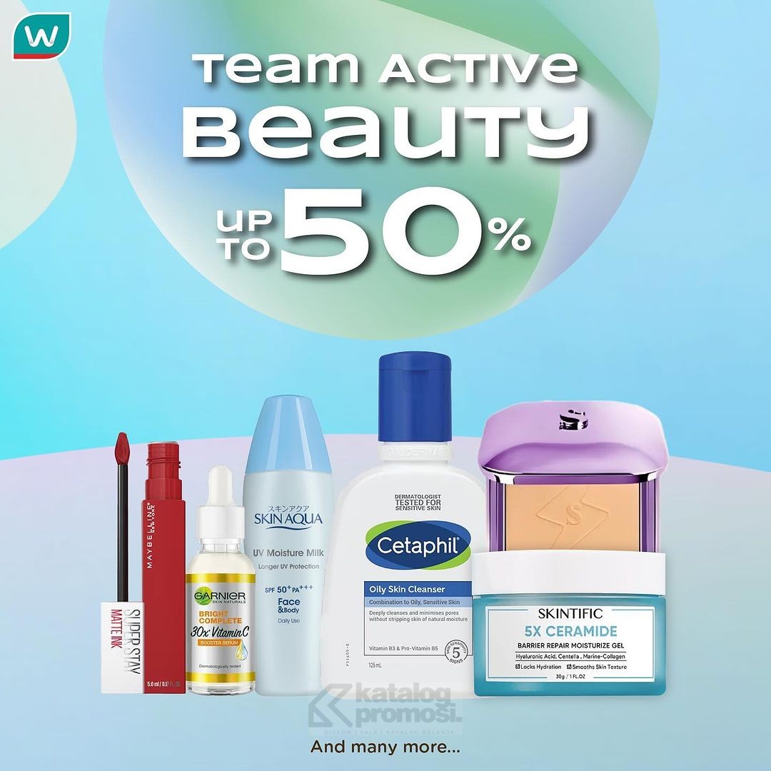 WATSONS GET ACTIVE! Lebih Dari 5000 Produk Diskon (Offline dan Online)