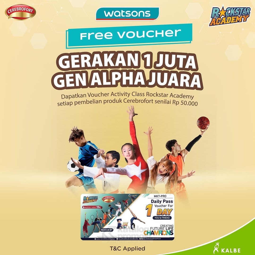 WATSONS GET ACTIVE! Lebih Dari 5000 Produk Diskon (Offline dan Online)